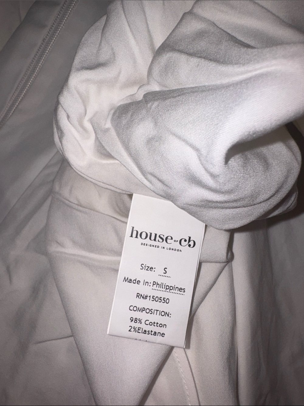 NEW HOUSE OF CB Samaria Corset Fit & Flare white Mini Dress sz S - Picture 7 of 11